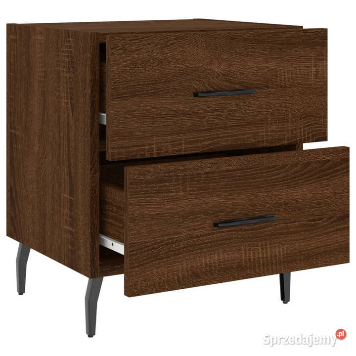 Szafki nocne 2 brązowy dąb 40x35x475 WM827355 mazowieckie Warszawa