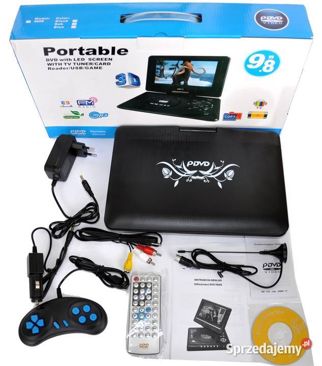 PRZENOŚNE DVD SAMOCHODOWE 9 C ODTWARZACZ USB Białystok