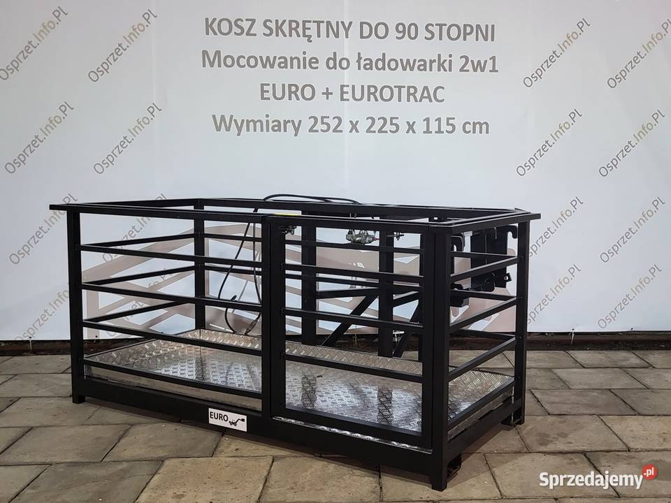 Kosz roboczy skrętny 90 stopni mocowanie 2w1 Opole