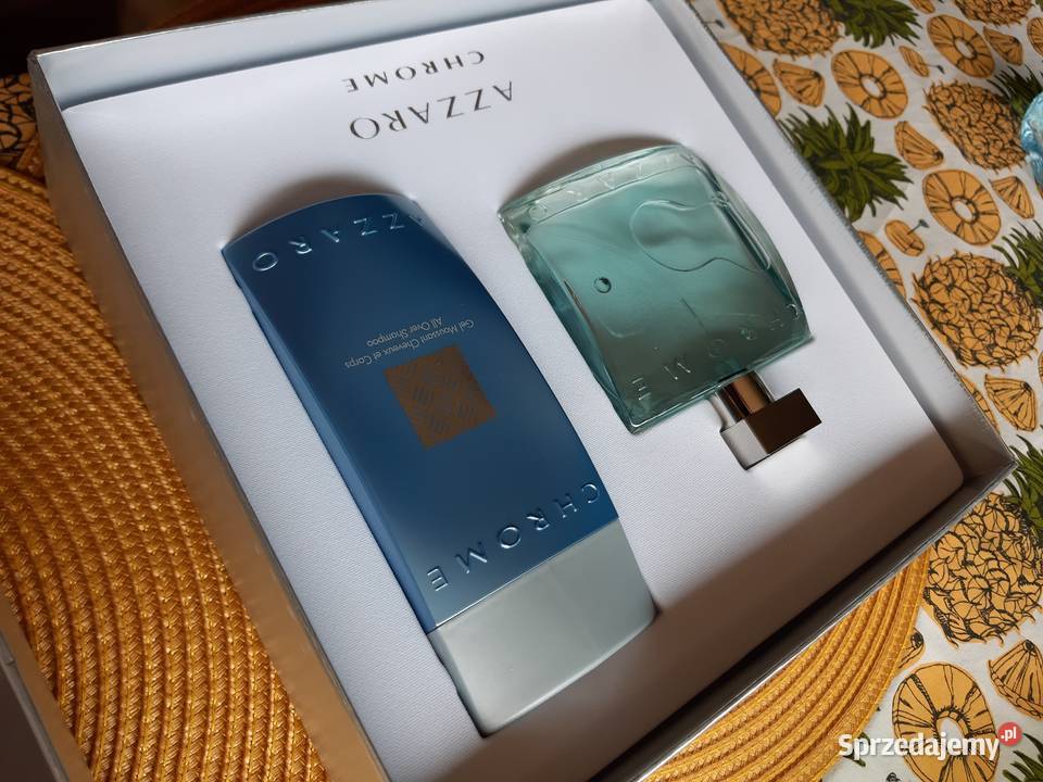 Azzaro Chrome perfumy 100ml szamponźle 200ml 100 Podkowa Leśna sprzedam