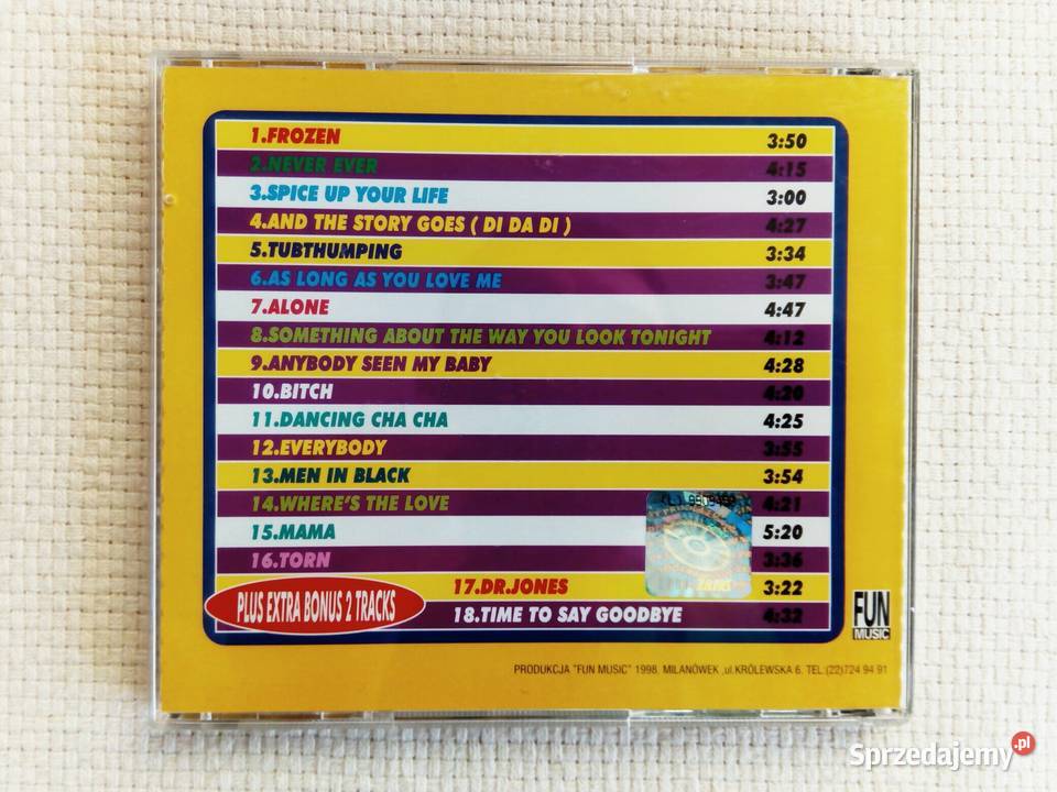 16 Top Hits plus bonus 2 tracks Ząbki