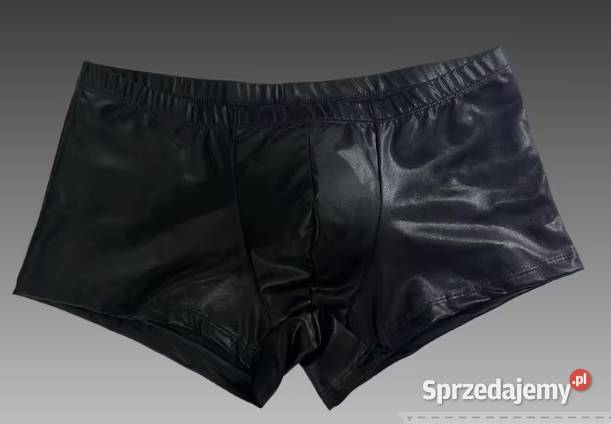 Nowe męskie bokserki z ekoskóry Rozmiar M