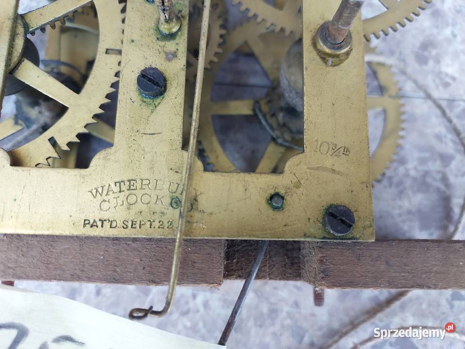 756 Mechanizm starego zegara ściennego Tczew