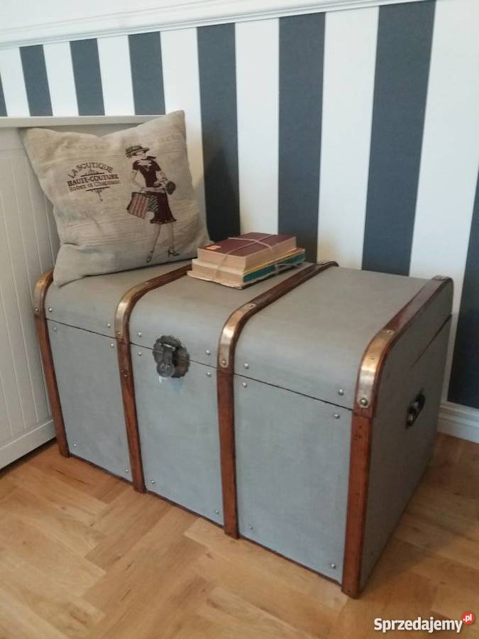Piękny stary kufer renowacji w stylu Vintage małopolskie Kraków