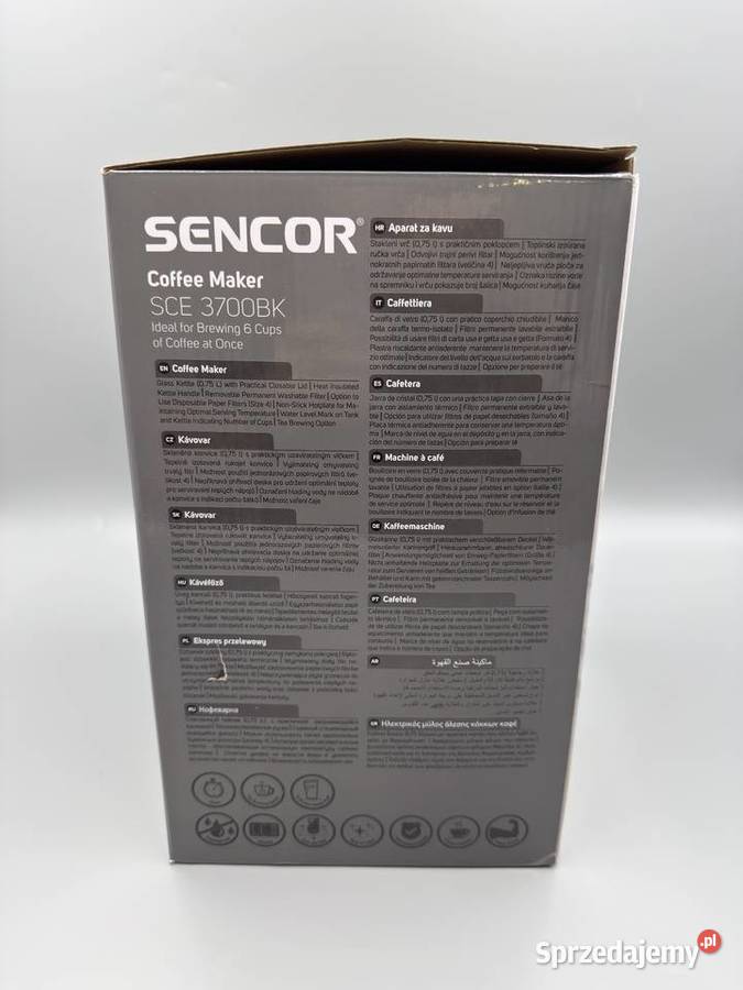 Ekspres przelewowy SENCOR SCE 3700BK AGD drobne Wrocław sprzedam