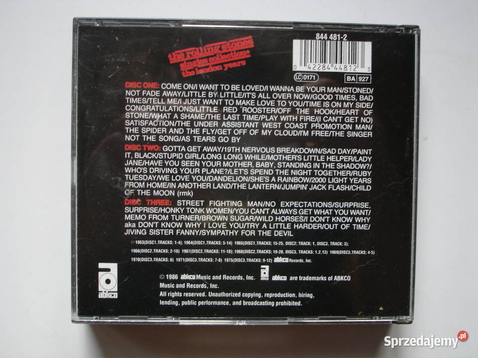 THE ROLLING STONES BOX 3CD Singles Collection Płyty i kasety Zielona Góra