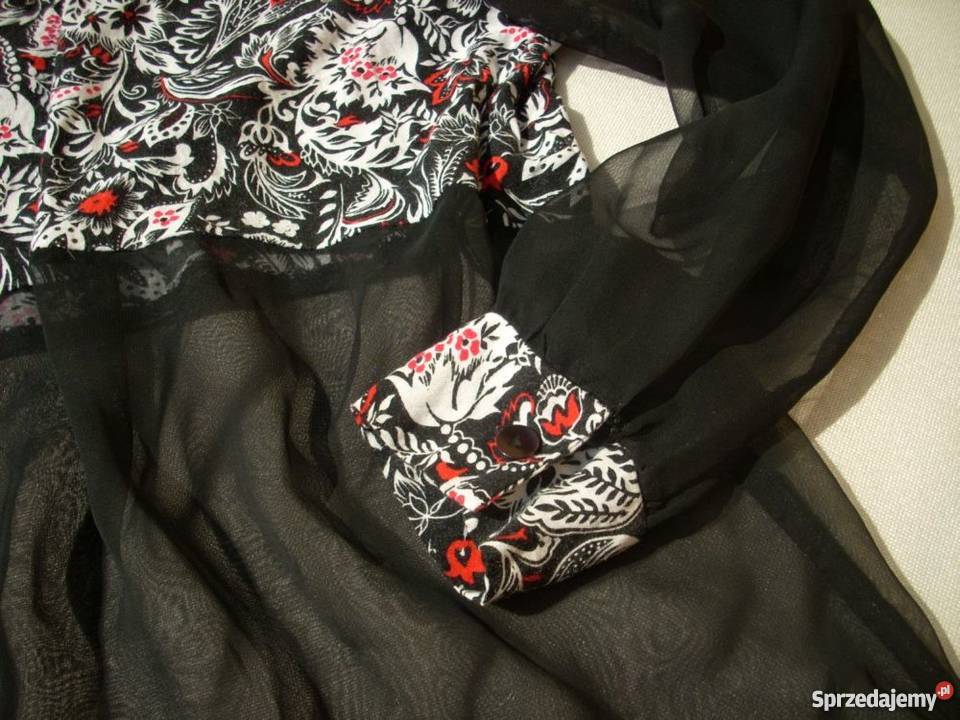 Szyfonowa łączona Tunika Zwiewna 40 42 Nowy Sącz