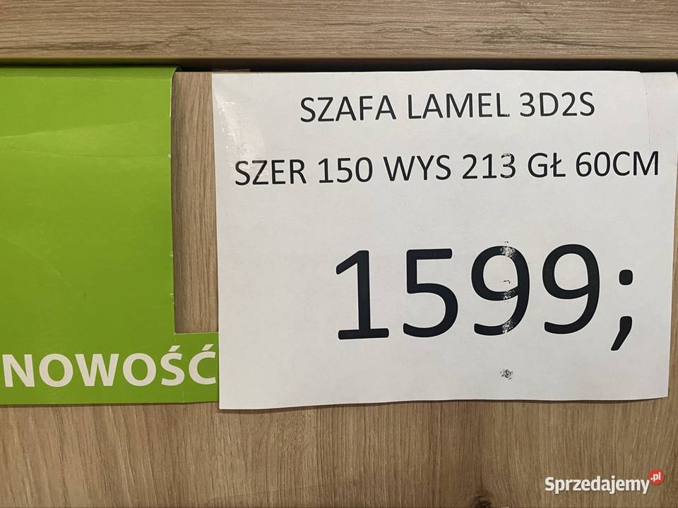 SZAFA LAMEL 150 DOSTĘPNA RĘKI 150cm