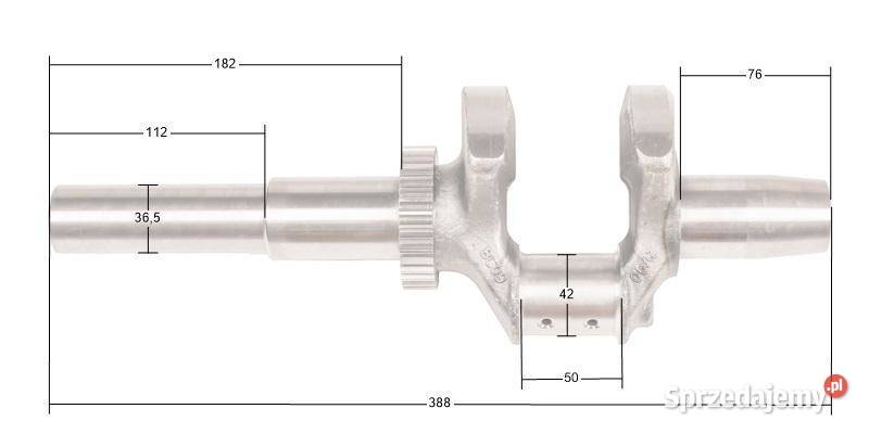 Wał korbowy Loncin LC2V90 T230 typ C CZĘŚĆ Opalenica