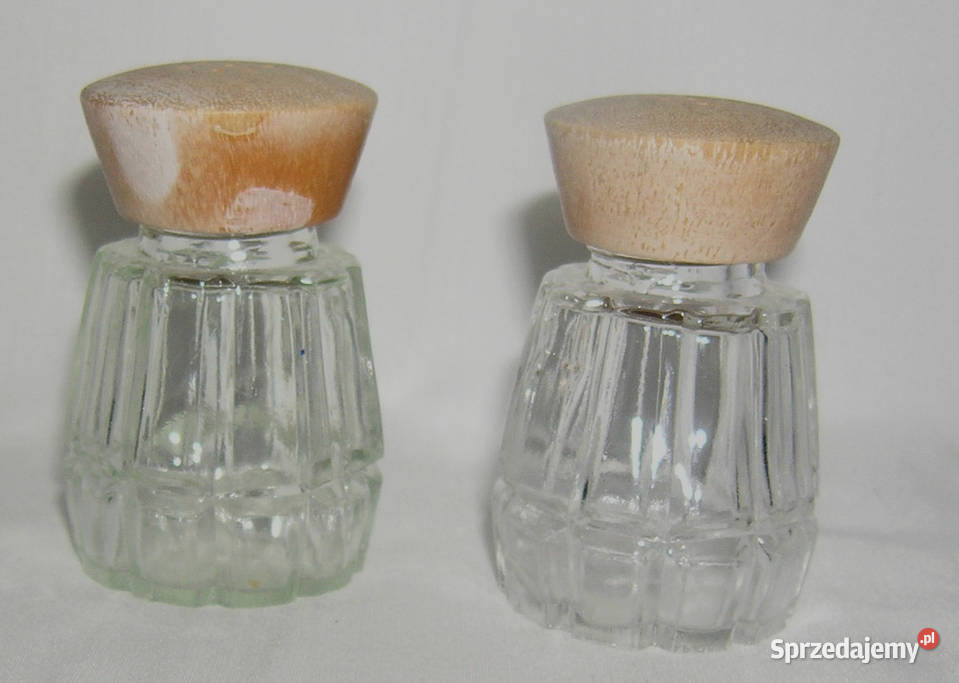 solniczki vintage drewniane dozownikiD