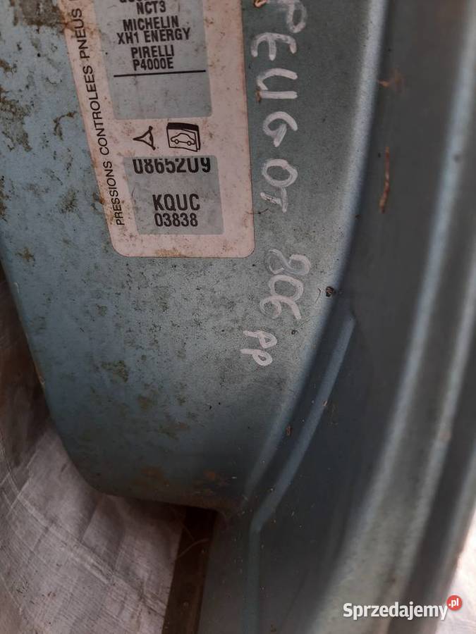 Peugeot 806 Drzwi prawe przednie prawy przód