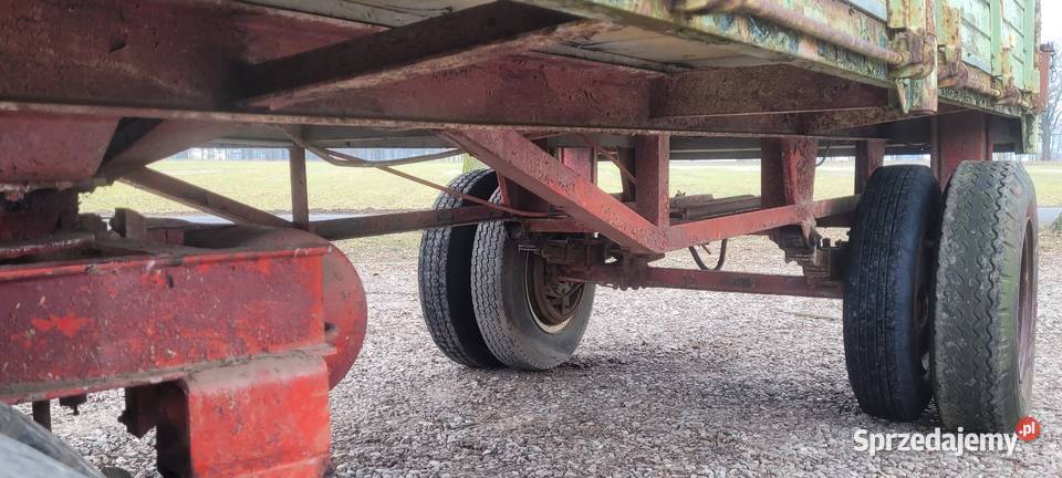 Przyczepa rolnicza sztywna nieuszkodzony Przyczepy rolnicze Huta Szklana sprzedam