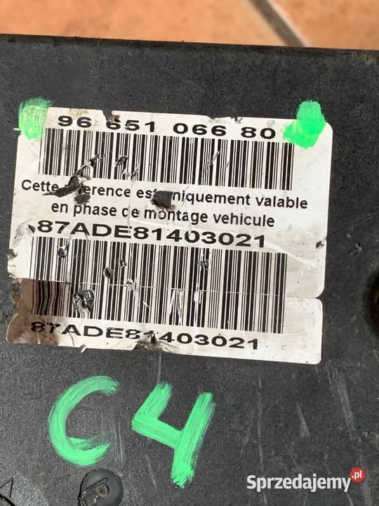 ABS Citroen C4 Picasso 9665106680 0265950962 pompy hamulcowe Margonin sprzedam