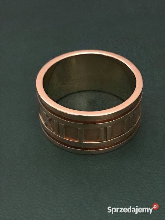 Piękny złoty pierścień ATLAS Tiffany Co Warszawa