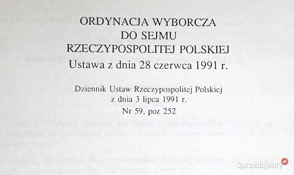 Ordynacja wyborcza do Sejmu Senatu Chełm