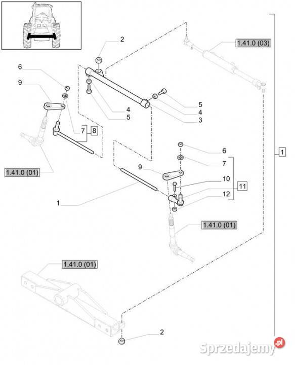 Holland T6010 Ramię 82029584 Jastrzębniki