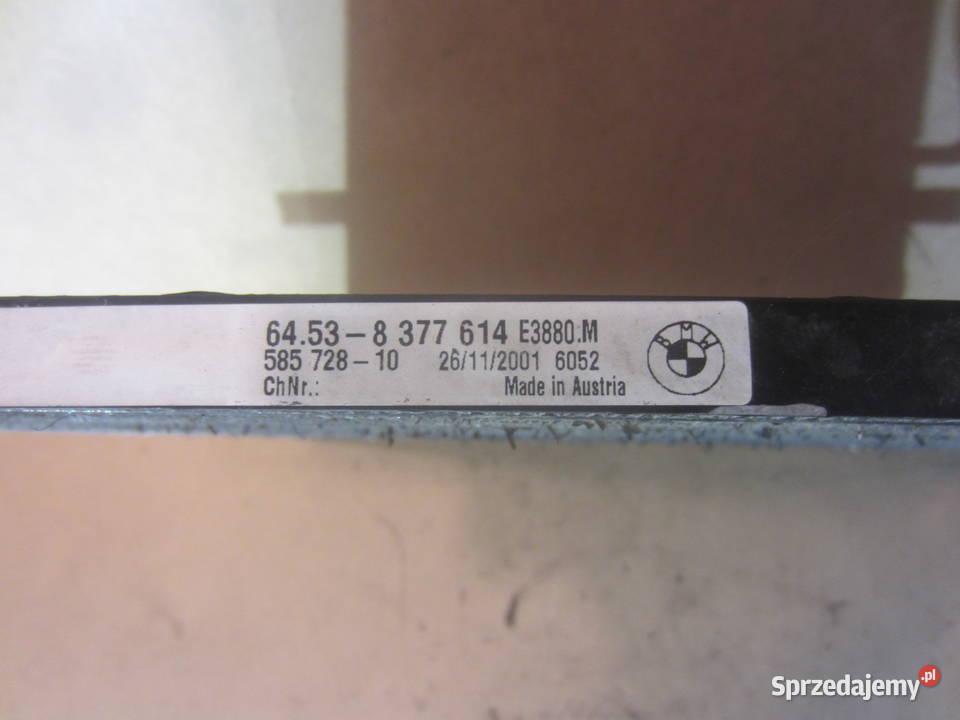 chłodnica klimatyzacji bmw e46 64538377614 Szczecin