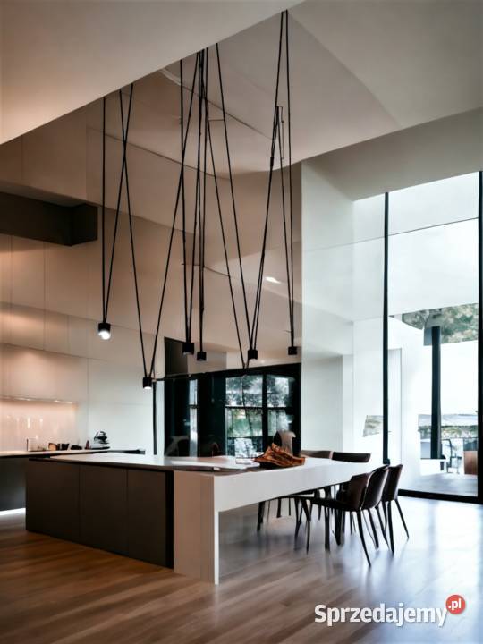 Długa lampa wisząca na antresole nowoczesna Rzeszów