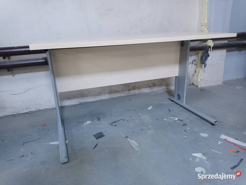 Biurko jasne drewno 140x70 proste Warszawa