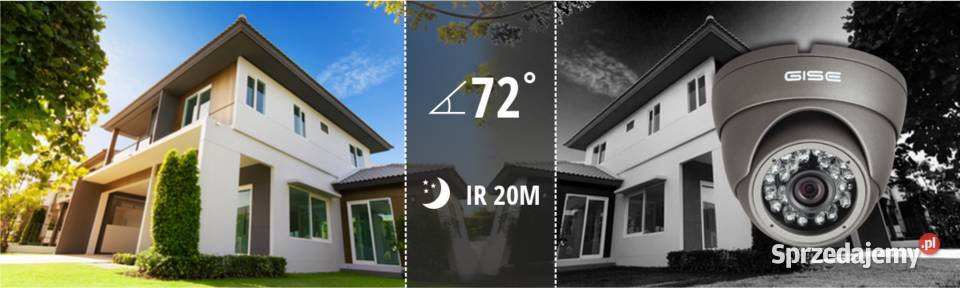 KOMPLETNY ZESTAW 4W1 8x KAMERA FULL HD IR20 noc Wrocław