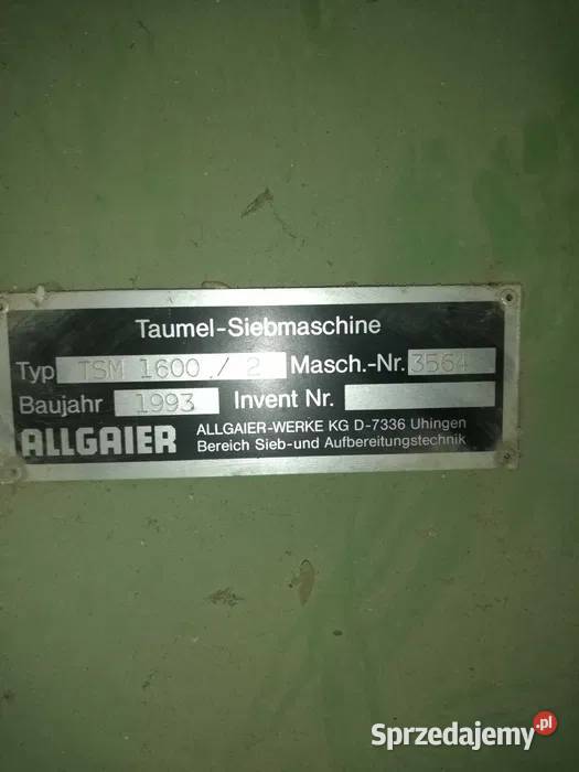 Przesiewacz sito Allgaier 16002 Poznań