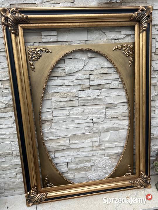 Bogato rzeźbiona rama drewniana do obrazu lustra Kłodzko