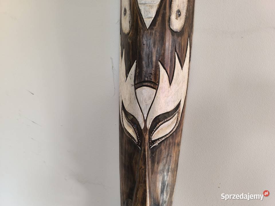 Piękna unikalna wisząca maska etniczna Łódź