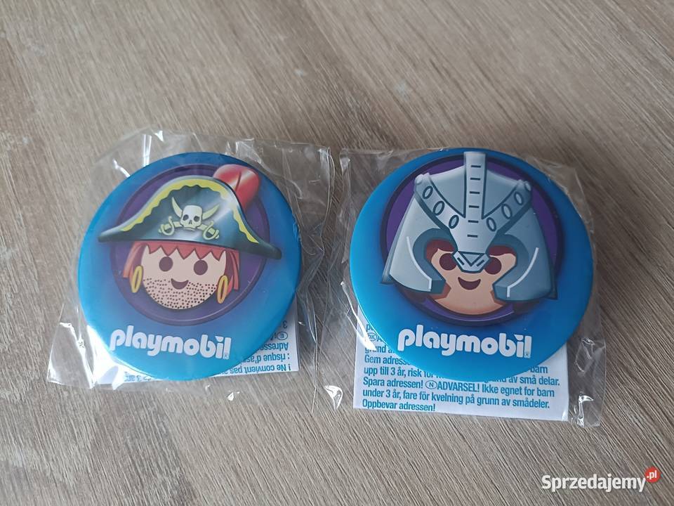 Broszki odznaki Playmobil pomorskie Kwidzyn sprzedam