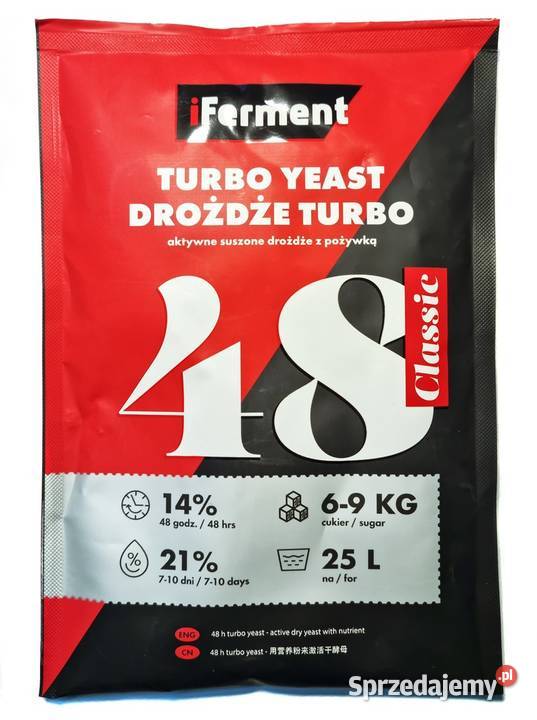 Drożdże Gorzelnicze iFerment 48 Classic Turbo 21%
