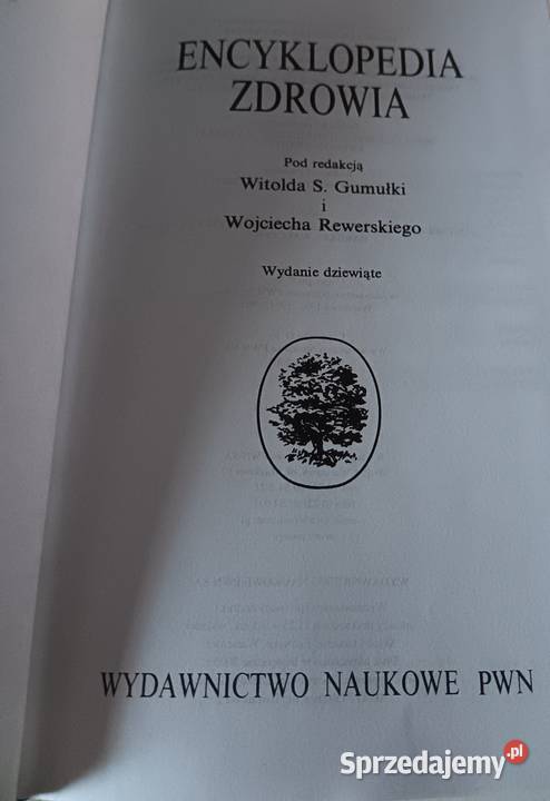 Encyklopedia Zdrowia PWN Witold Gumułka Wojciech Białystok sprzedam