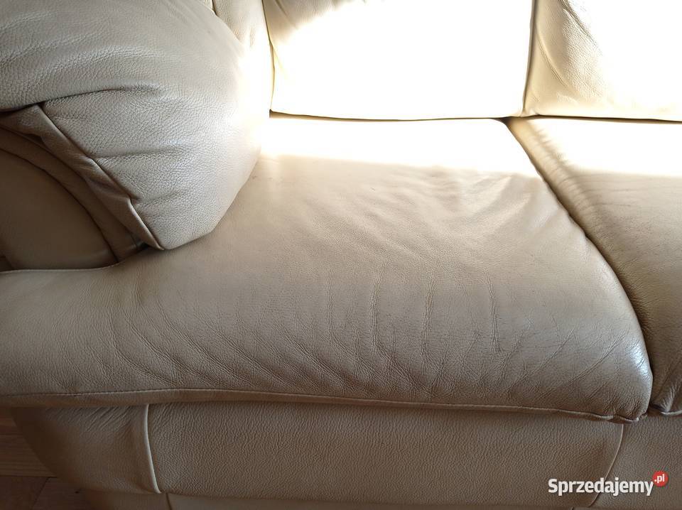 Sofa rozkładana skóra naturalna 100cm śląskie Tychy