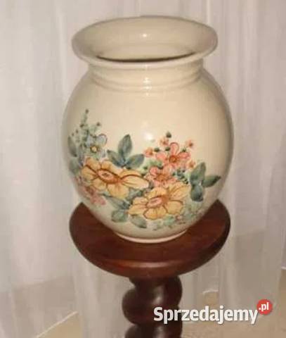 Wazon Bolesławiec sygnowany Maślak ręcznie łódzkie Łódź