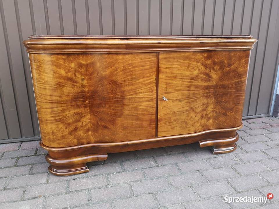 Komoda ARTDECO RTV Niska Orzech Stara Antyk Swarzędz