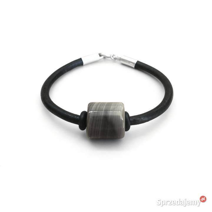 Bransoletka z krzemieniem pasiastym prosto z Gór świętokrzyskie Skarżysko-Kamienna