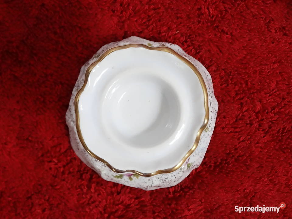 Elegancki świecznik porcelanowy CHODZIEŻ Vintage