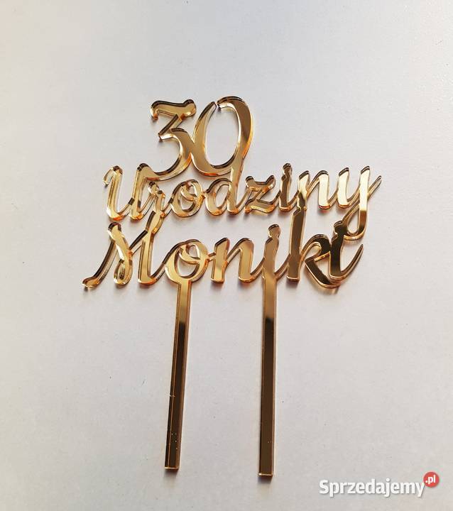 Topper na tort 18 urodziny śląskie Częstochowa sprzedam