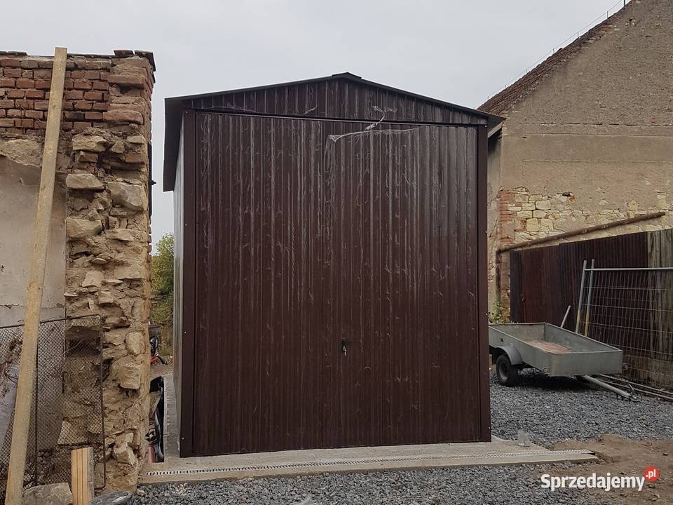 Blaszana montowana hala 3x6m ciemnobrązowy Kraków