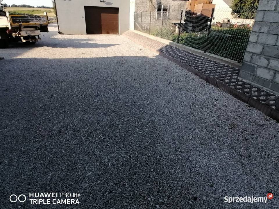 Utwardzanie terenu kruszywo drogi budowa dróg Cementy, wapno i kruszywo Gorzkowice