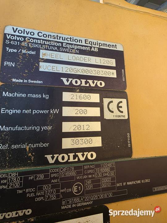 Ładowarka Volvo L120G łódzkie Grudzeń-Las