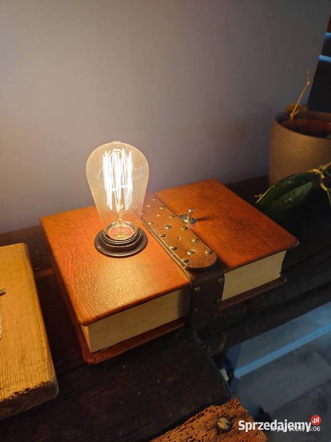 Ręcznie robiona lampa stołowa nocna w kształcie Tuszyn