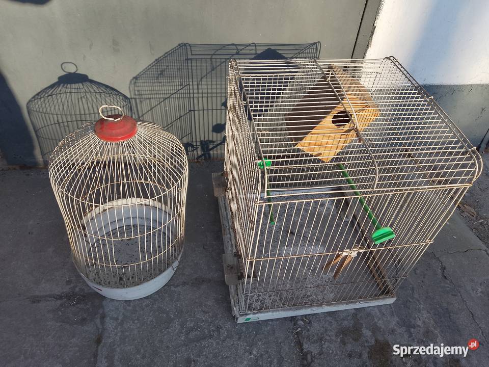 2 stare duże klatki gryzoni ptaków Bytom