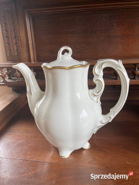 Piękny Dzbanek do kawy Charlotte Powstał w 1930r Porcelana i szkło Gdańsk