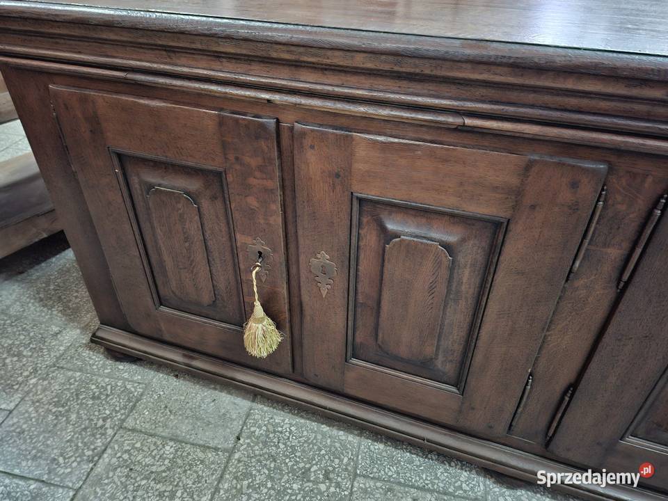 Duża dębowa komoda rustykalna 240