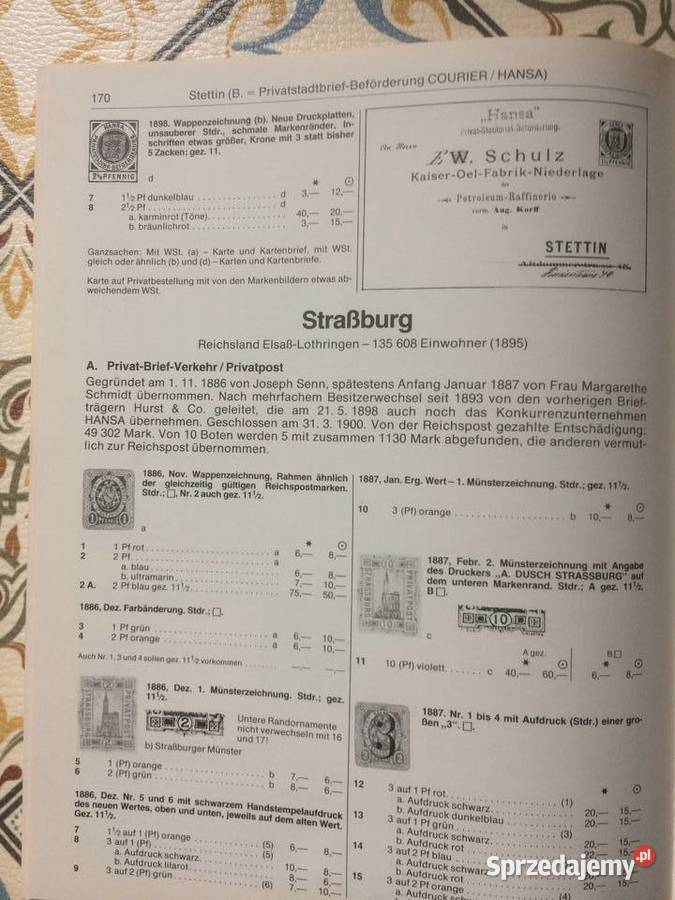 3783 Katalog Niemieckich Prywatnych Znaczków Szczecin