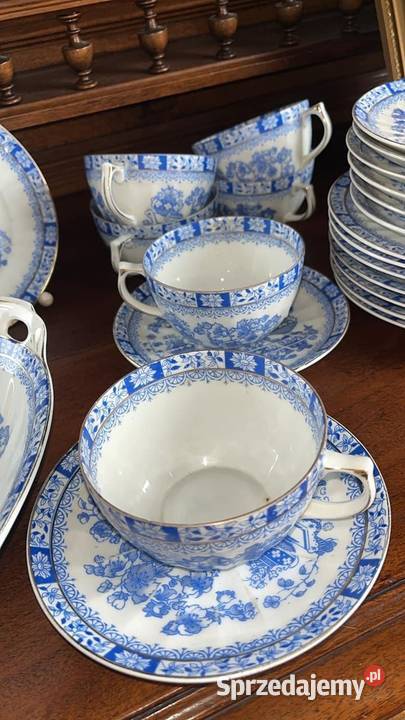 Filiżanka z talerzem SORAU China Blau Seria Gdańsk