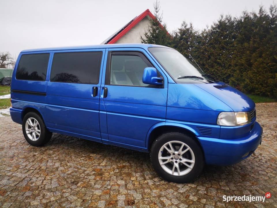VW multivan 24 TDI 2002r niebieski Multivan podlaskie