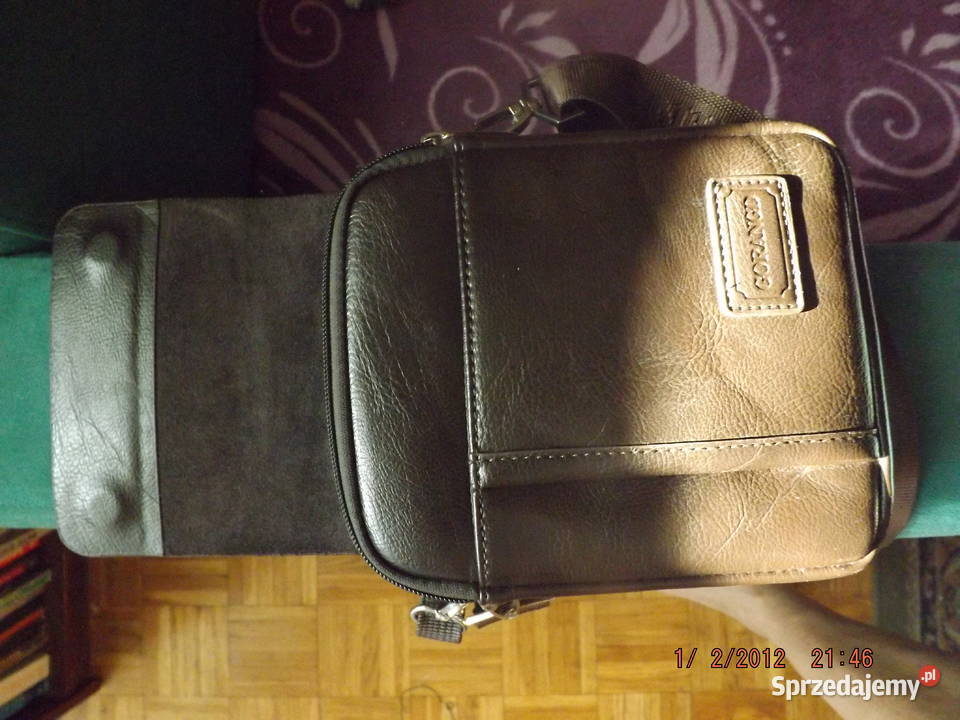 Torba listonoszkaf skórzana brązowanowa Warszawa