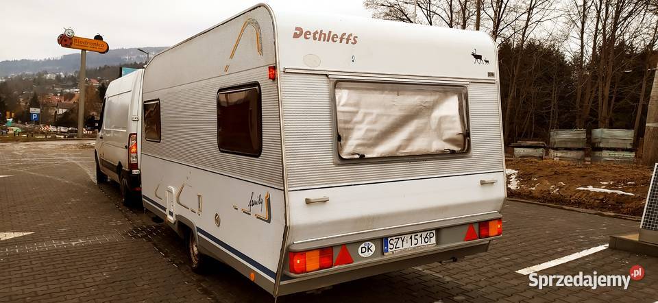 przyczepa kempingowa campingowa kemping OKAZJA śląskie Międzybrodzie Bialskie