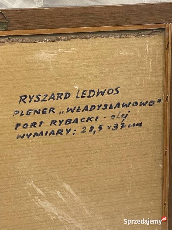Władysławowo obraz olejny na płyci Ryszard małopolskie Kraków sprzedam