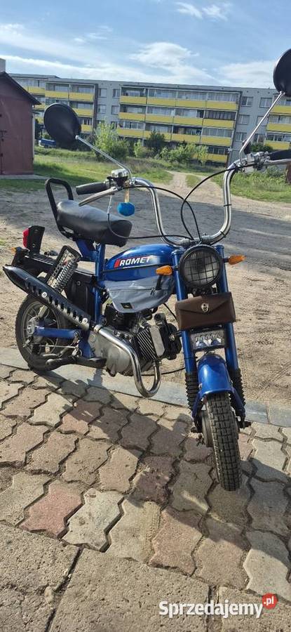 Motorynka Romet Pony Motorower PRL niebieski Grajewo